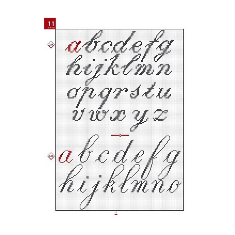 Bible des lettres au point de croix Livre Broderie