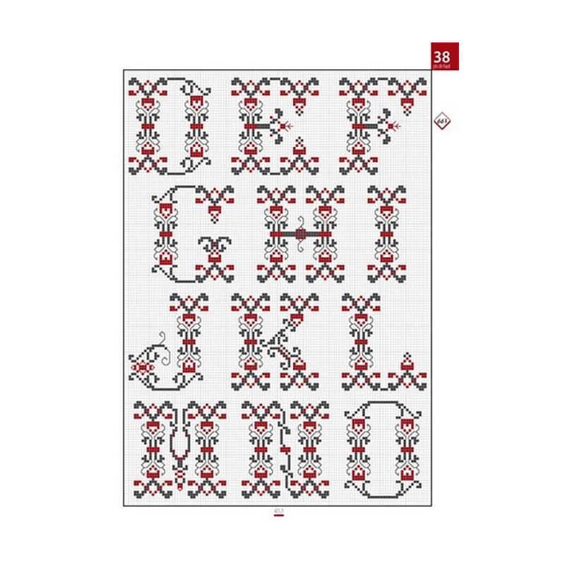Bible des lettres au point de croix Livre Broderie