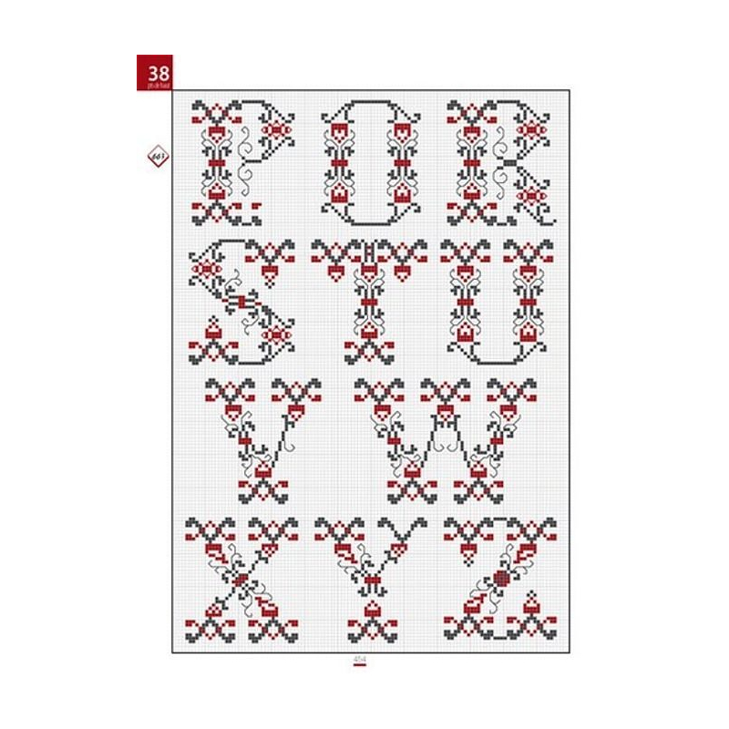 Bible des lettres au point de croix Livre Broderie