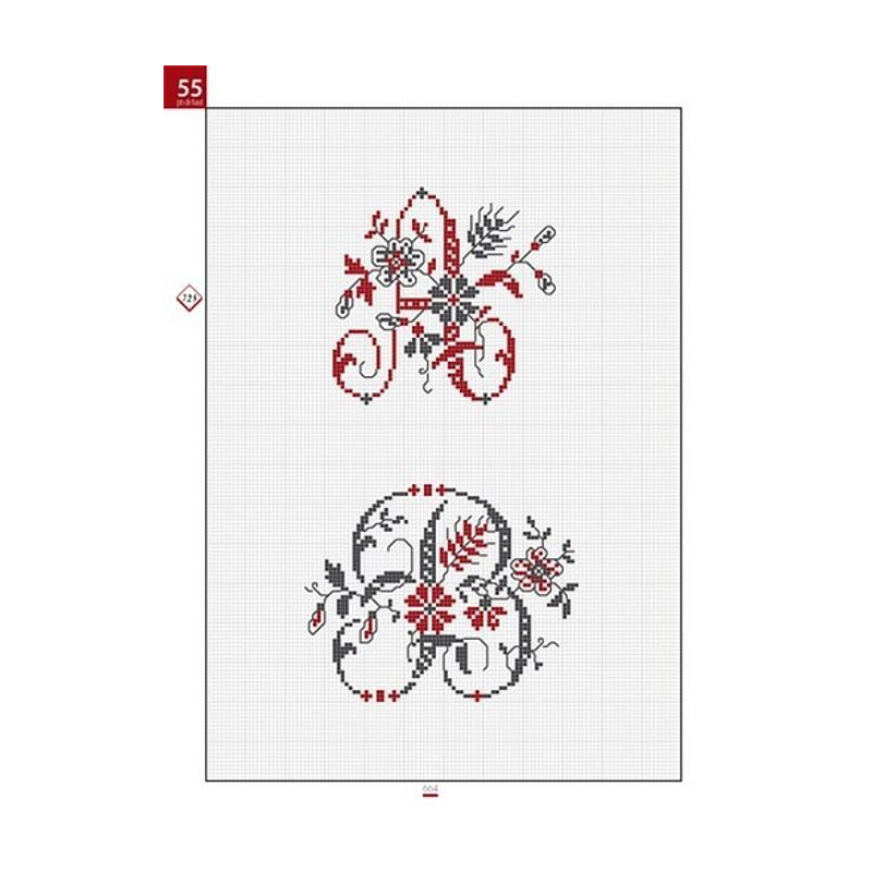 Bible des lettres au point de croix Livre Broderie