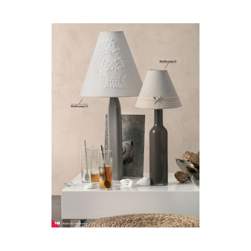 Abat-jour en boutis Livre Patchwork