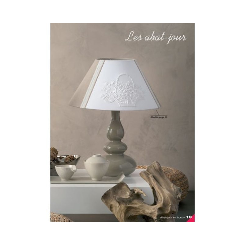 Abat-jour en boutis Livre Patchwork