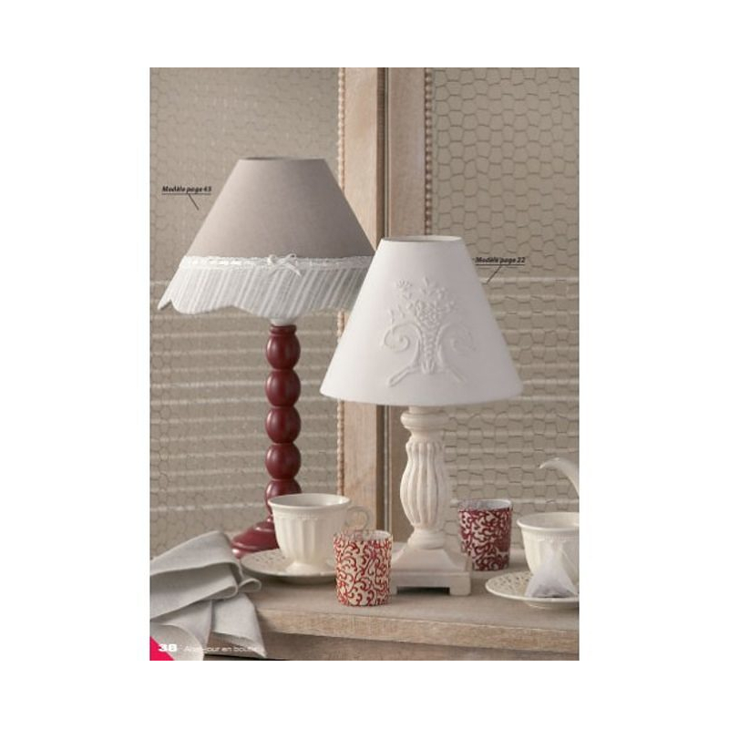 Abat-jour en boutis Livre Patchwork