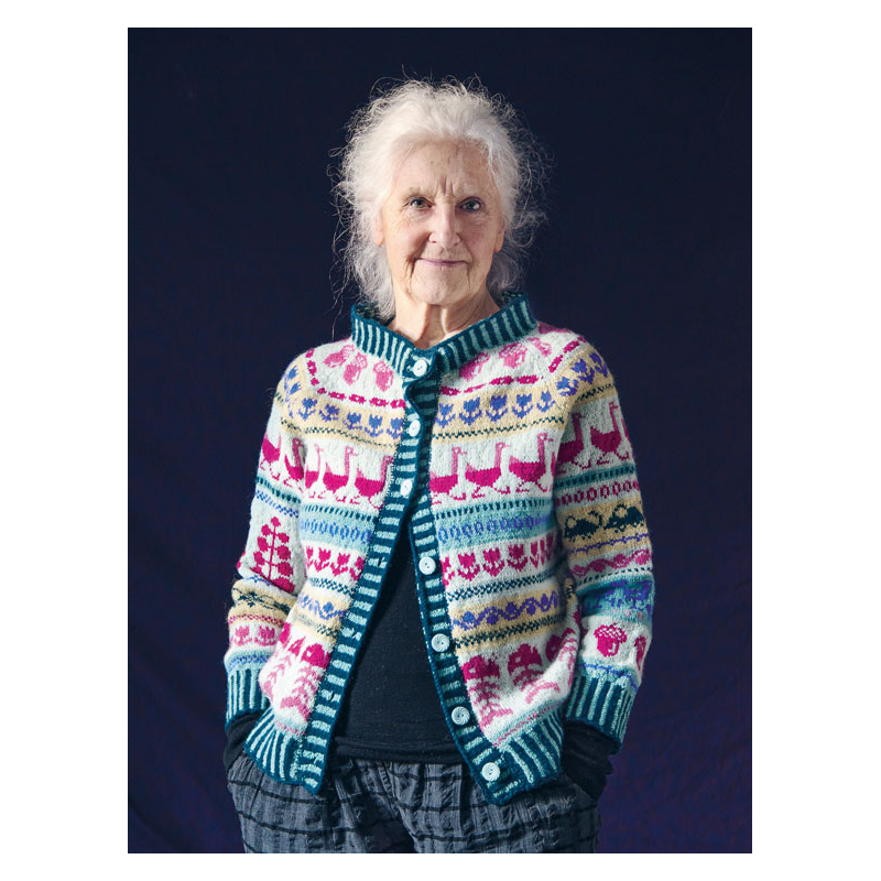 modèle gilet jacquard femme à tricoter