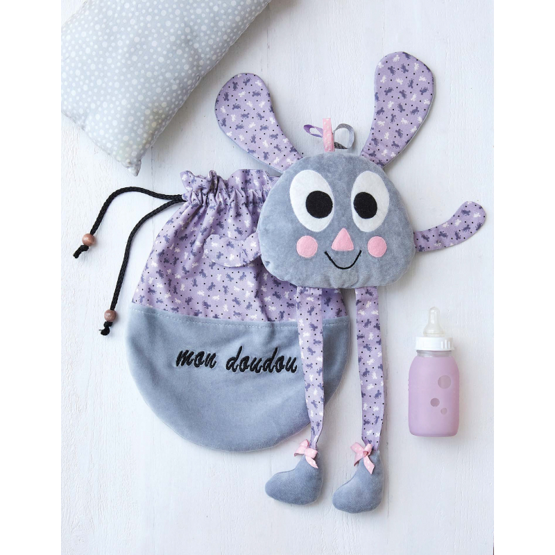 Doudou & sac à doudous pour bébé à coudre - Sabine Benoit