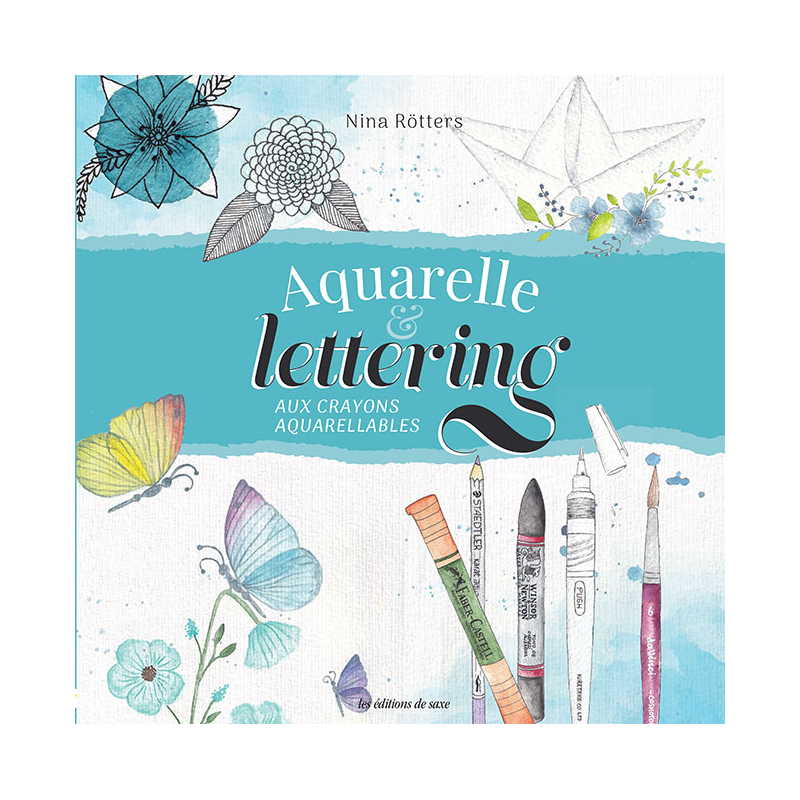 Aquarelle & Lettering aux crayons aquarellables  - 1