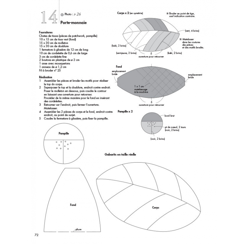 Petits ouvrages textiles Livre Patchwork