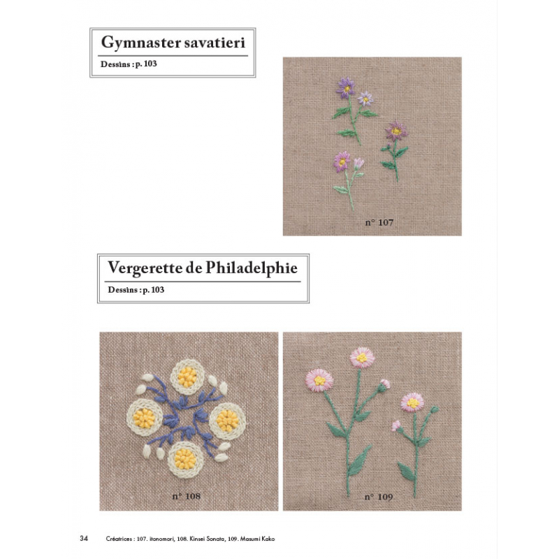 Broderies botaniques Broderie