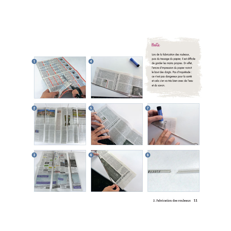 Déco récup' en papier tressé Livre Loisirs créatifs
