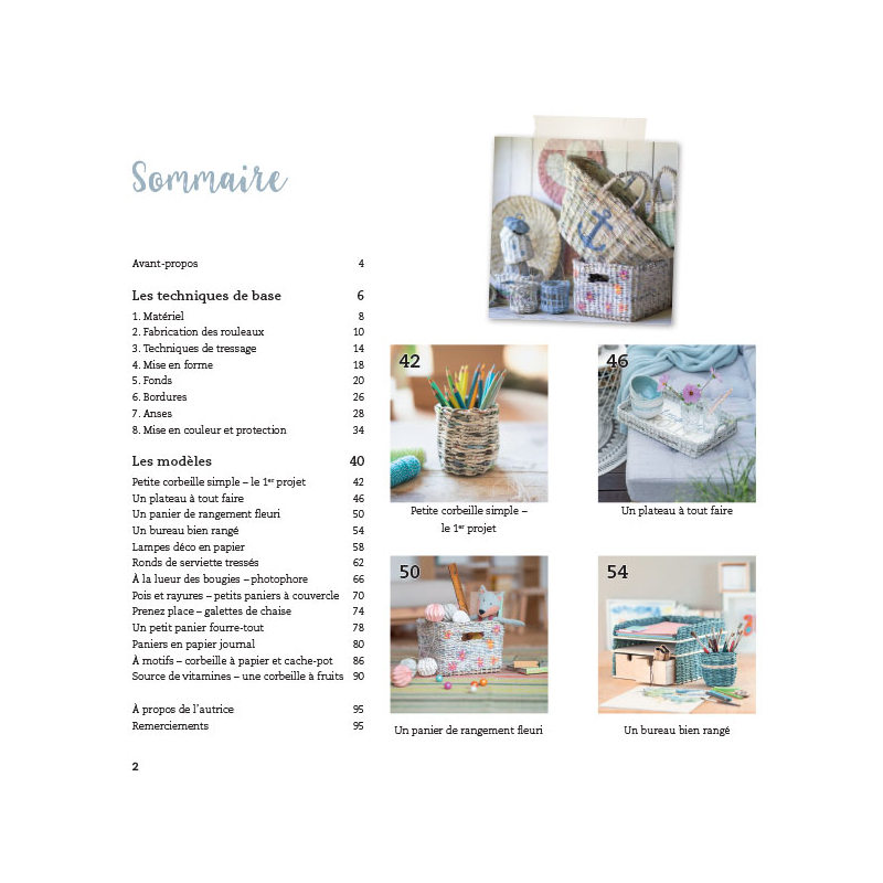 Déco récup' en papier tressé Livre Loisirs créatifs