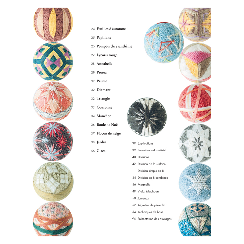 27 boules Temari. Inspiration nature  - 2