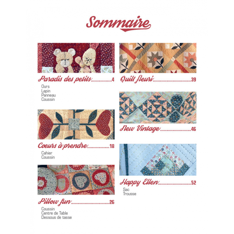 13 projets quiltés. New Vintage  - 2