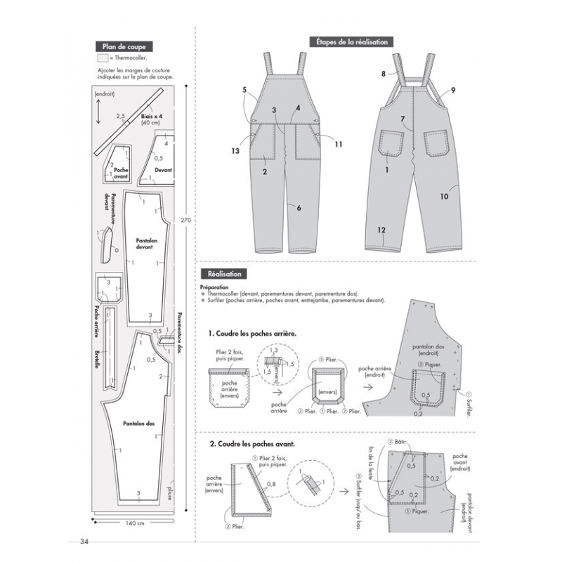 Combi, salopettes & Cie à coudre  - 21