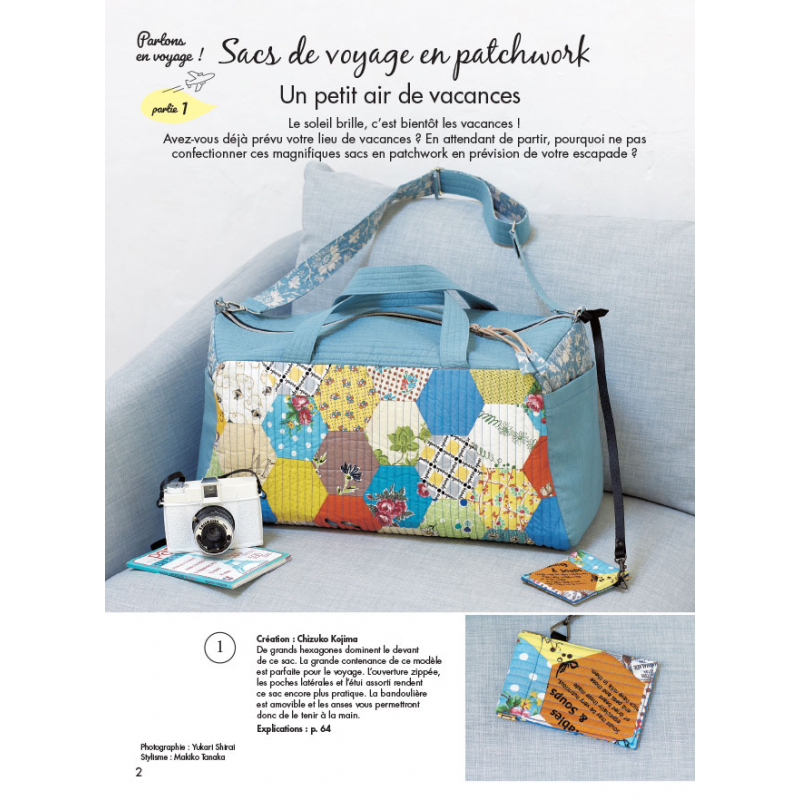 Jolis voyages quiltés Livre Patchwork