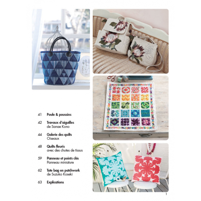 Jolis voyages quiltés Livre Patchwork