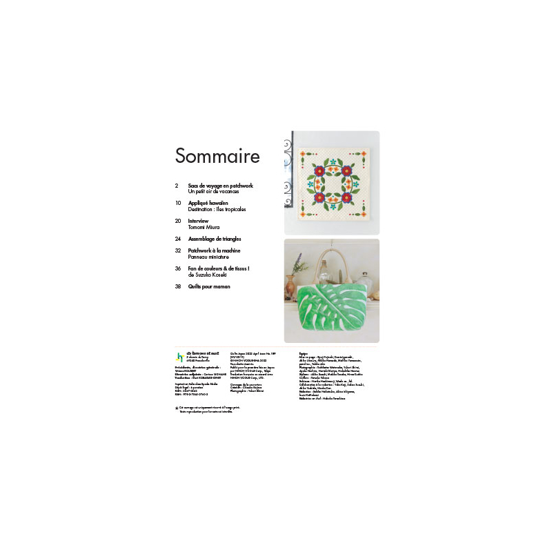 Jolis voyages quiltés Livre Patchwork