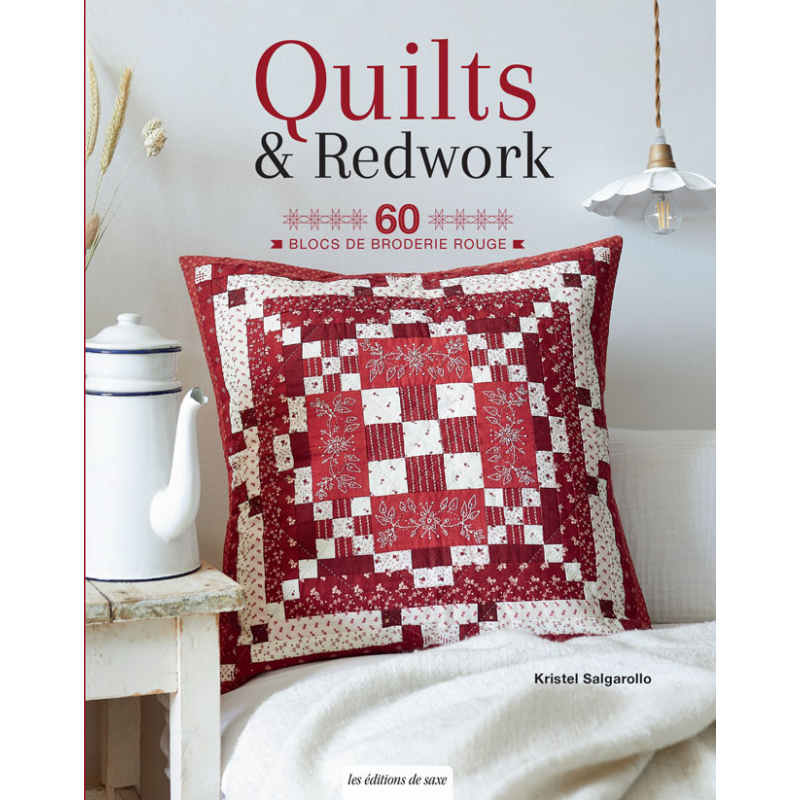 Quilts & Redwork - 60 blocs de broderie rouge  - 1
