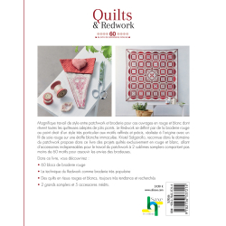 Quilts & Redwork - 60 blocs de broderie rouge  - 20