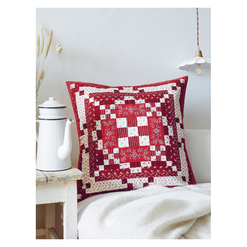 Quilts & Redwork - 60 blocs de broderie rouge  - 11