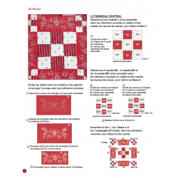 Quilts & Redwork - 60 blocs de broderie rouge  - 12