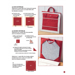 Quilts & Redwork - 60 blocs de broderie rouge  - 17