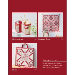 Quilts & Redwork - 60 blocs de broderie rouge  - 19