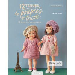 12 tenues de poupées au tricot & leurs accessoires  - 1