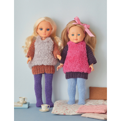 12 tenues de poupées au tricot & leurs accessoires  - 19