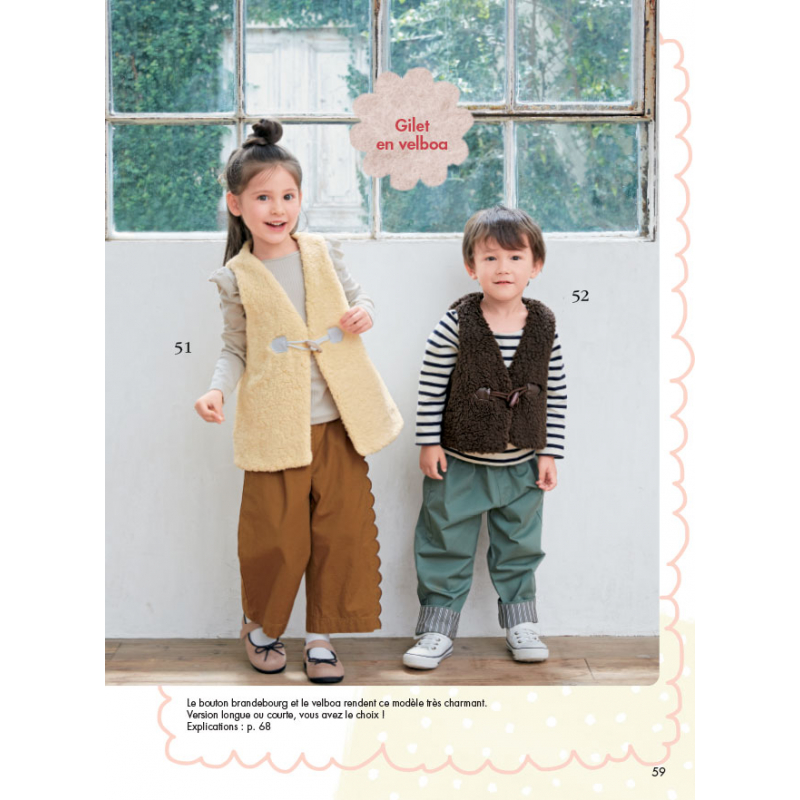 65 vêtements & accessoires pour enfants Livre Couture