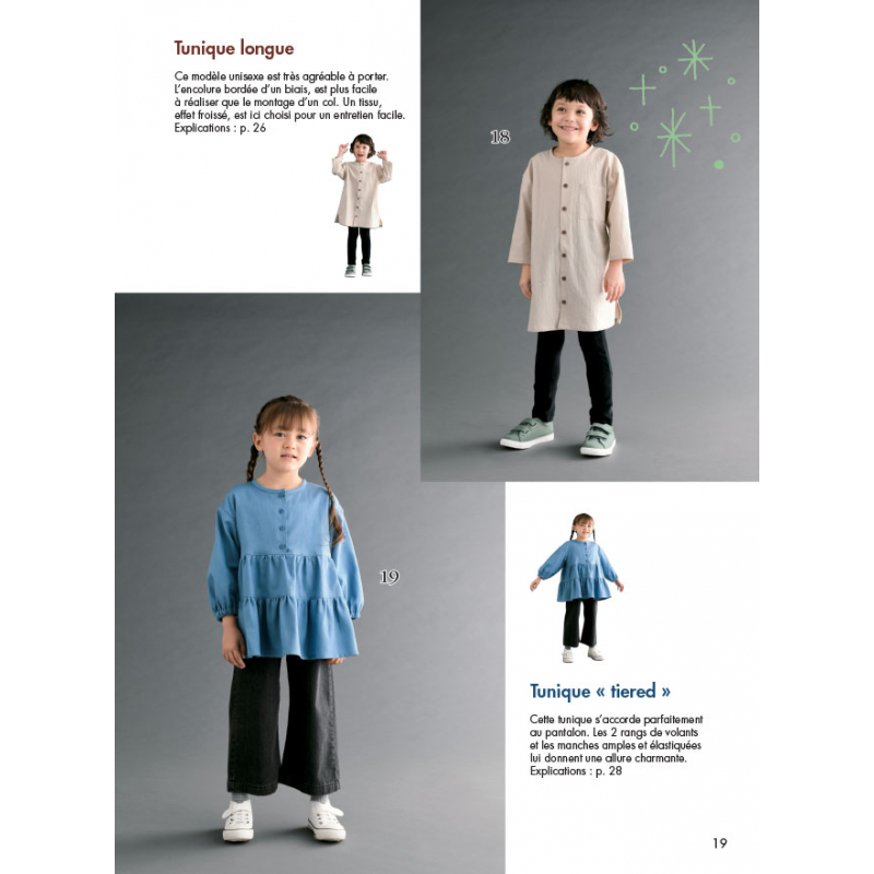 65 vêtements & accessoires pour enfants Livre Couture