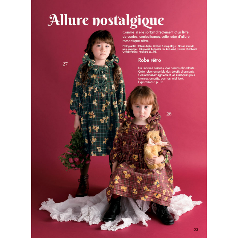 65 vêtements & accessoires pour enfants Livre Couture