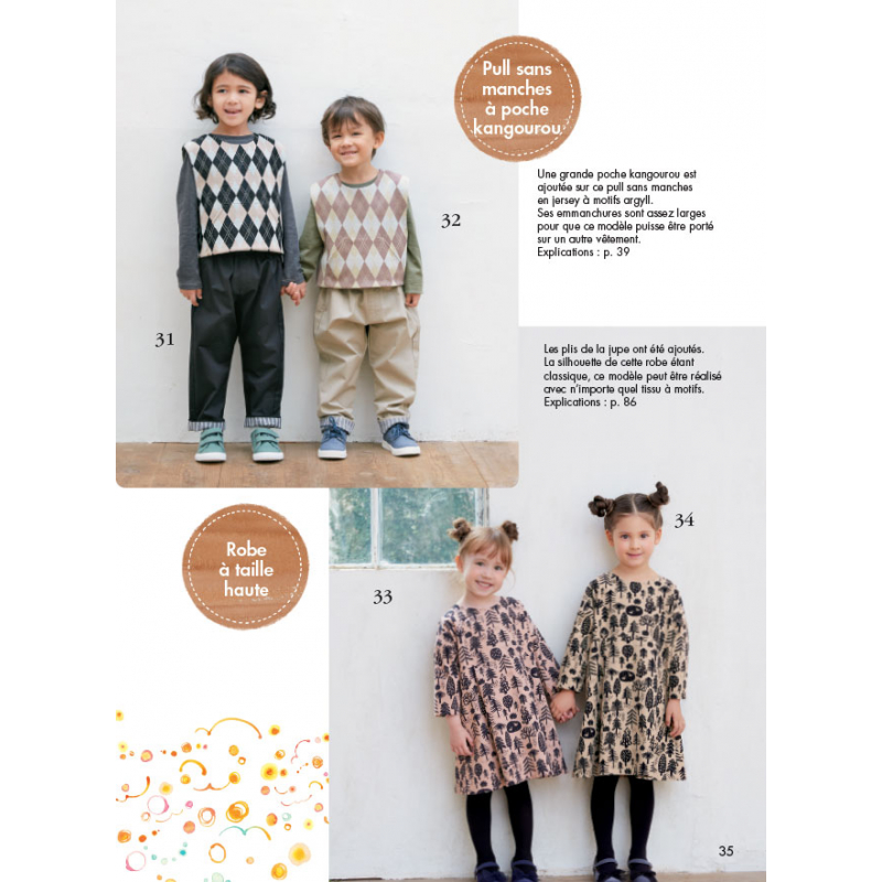 65 vêtements & accessoires pour enfants Livre Couture
