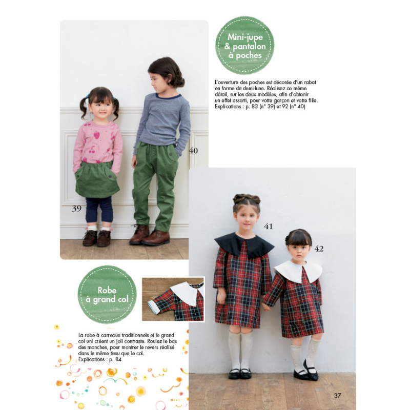 65 vêtements & accessoires pour enfants Livre Couture