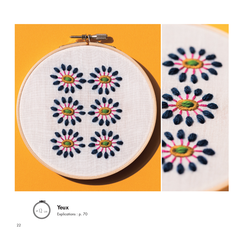 Carnet De Broderie DIY Kit Débutants - Livre Avec Aiguilles Fil Modèles