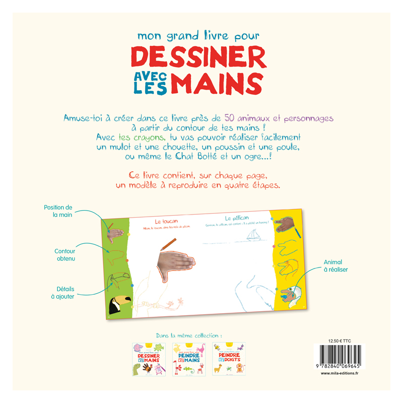 Mon grand livre pour dessiner avec les mains  - 9