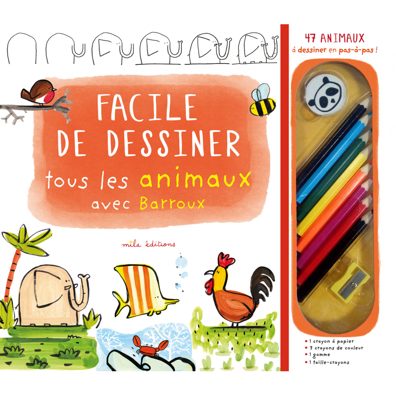 Facile de dessiner tous les animaux avec Barroux Livre Jeunesse