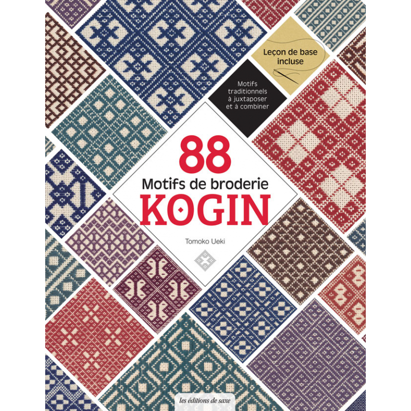 88 motifs de broderie Kogin