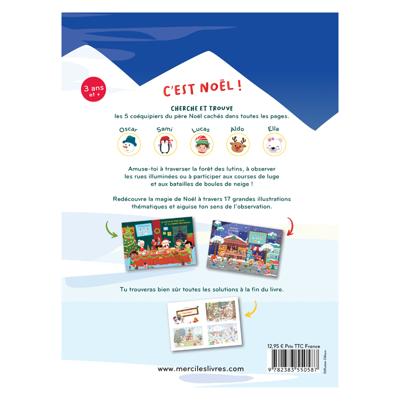 Cherche et trouve Noël Livre Jeunesse
