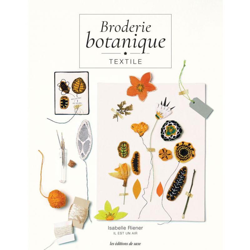 Broderie botanique textile  - 1