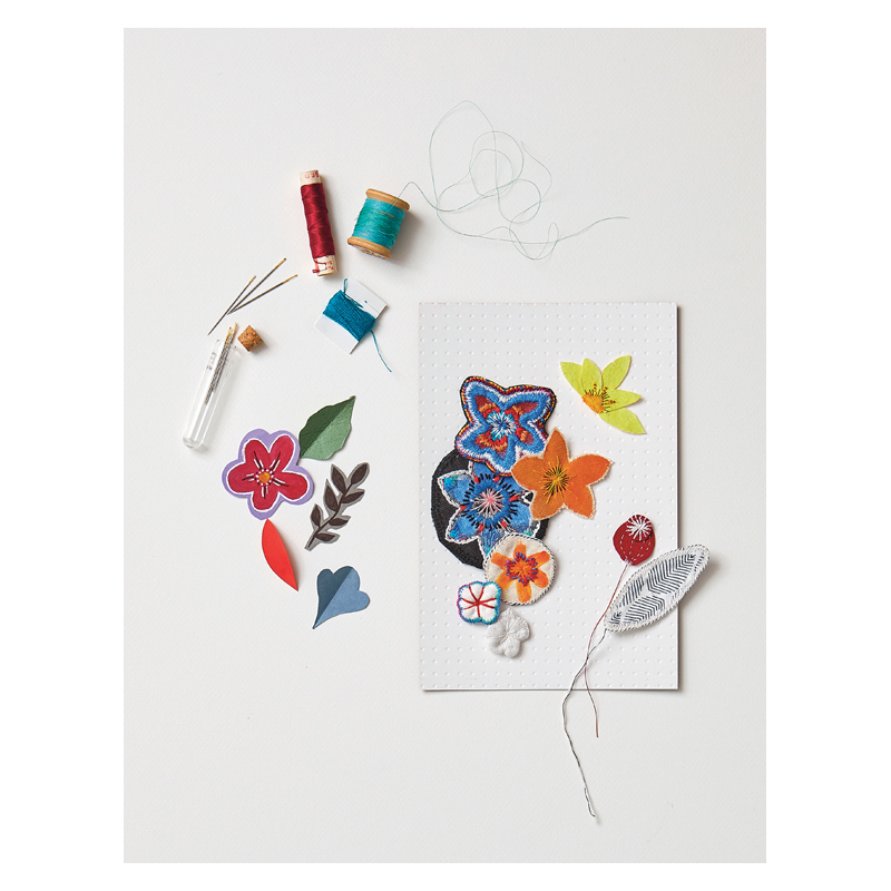Broderie botanique textile  - 4