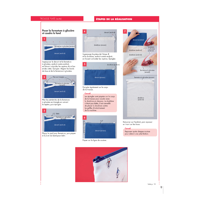 Coudre c'est facile n°76 - 28 pochettes & sacs astucieux Magazine Couture