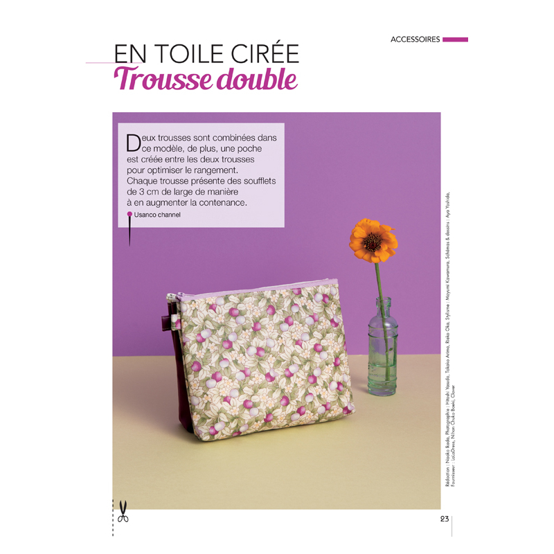 Coudre c'est facile n°76 - 28 pochettes & sacs astucieux Magazine Couture