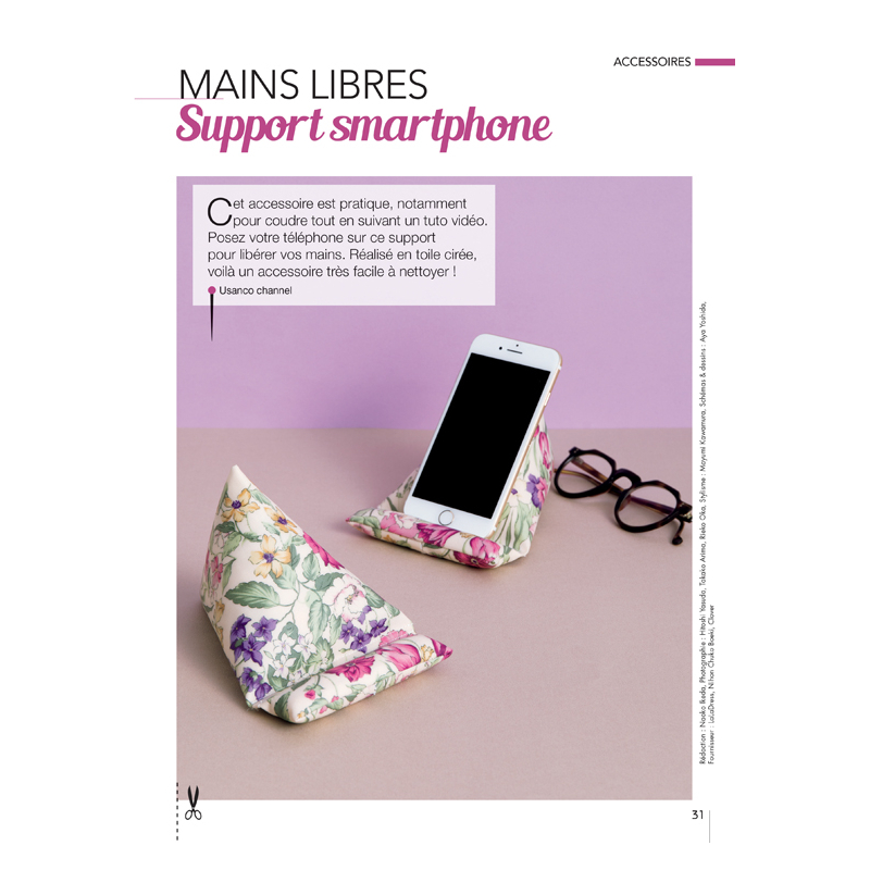 Coudre c'est facile n°76 - 28 pochettes & sacs astucieux Magazine Couture