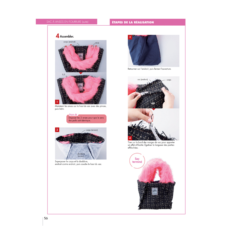 Coudre c'est facile n°76 - 28 pochettes & sacs astucieux Magazine Couture