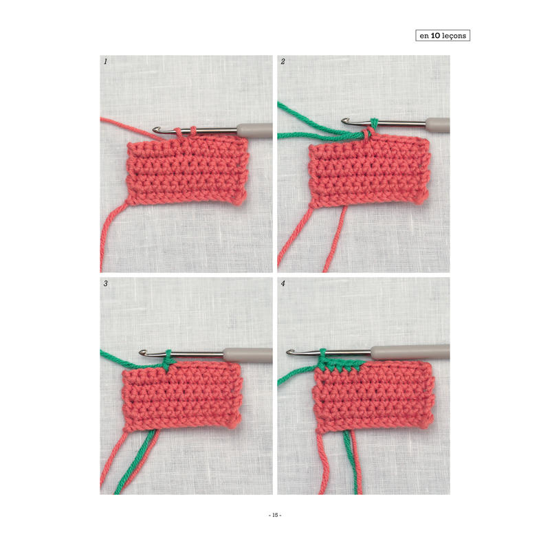 Apprendre le crochet en 10 leçons : livre crochet débutant