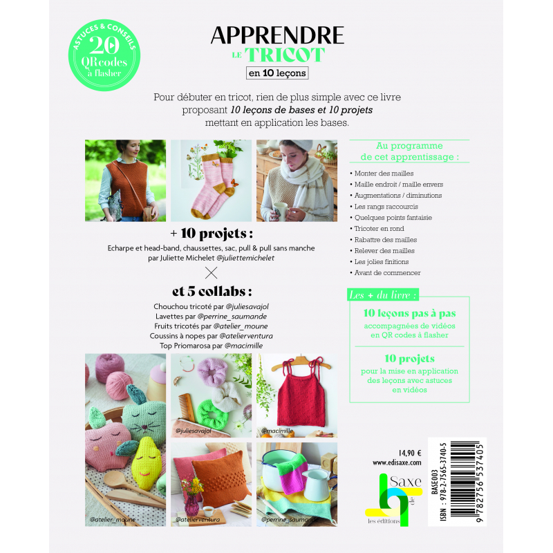 Apprendre le tricot en 10 leçons  - 2