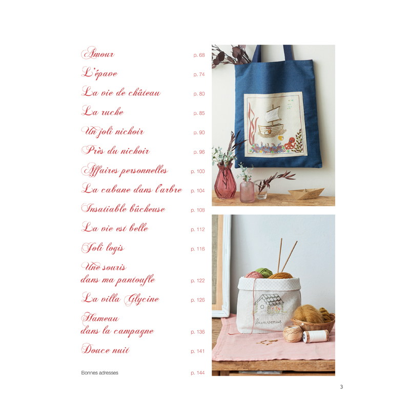 Foyer, doux foyer... - Les Broderies de Marie Livre Broderie