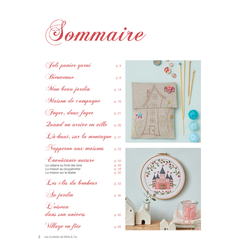 Foyer, doux foyer... - Les Broderies de Marie Livre Broderie