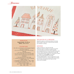 Foyer, doux foyer... - Les Broderies de Marie Livre Broderie