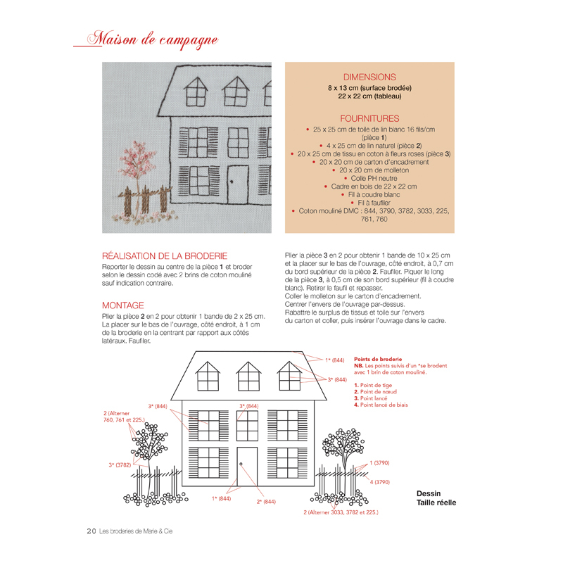 Foyer, doux foyer... - Les Broderies de Marie Livre Broderie